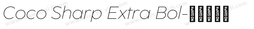 Coco Sharp Extra Bol字体转换